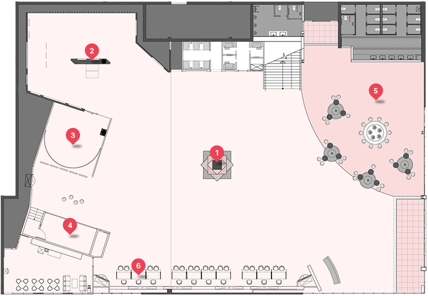 1층 홍보관 배치도